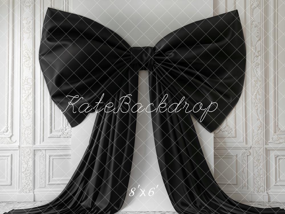 Kate Elegant Black Bow Retro Wall Backdrop Designed by Emetselch