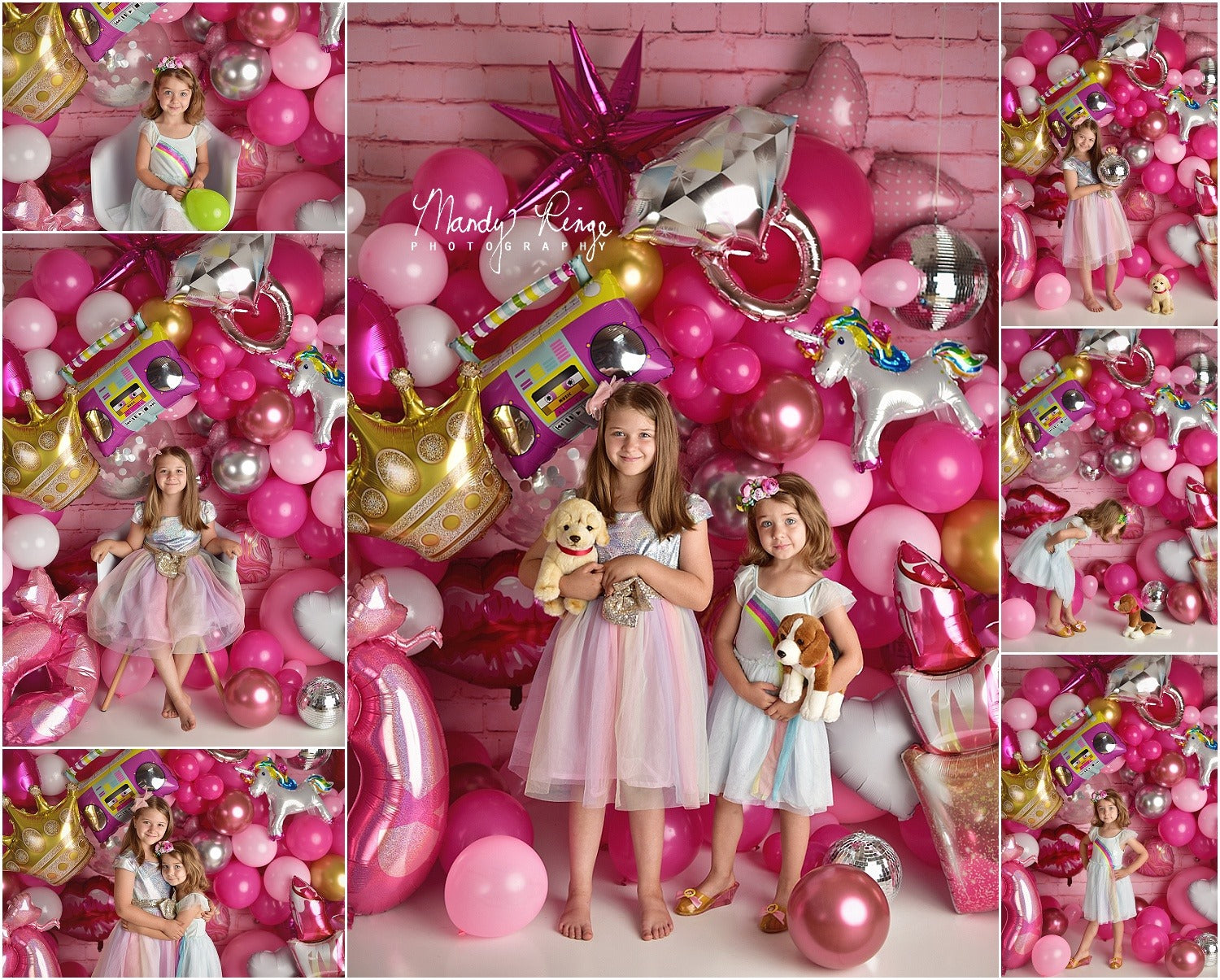 Kate Cake Smash Backdrop Birthday Party Girly Doll Designed by Mandy Ringe Photography - Kate Backdrop