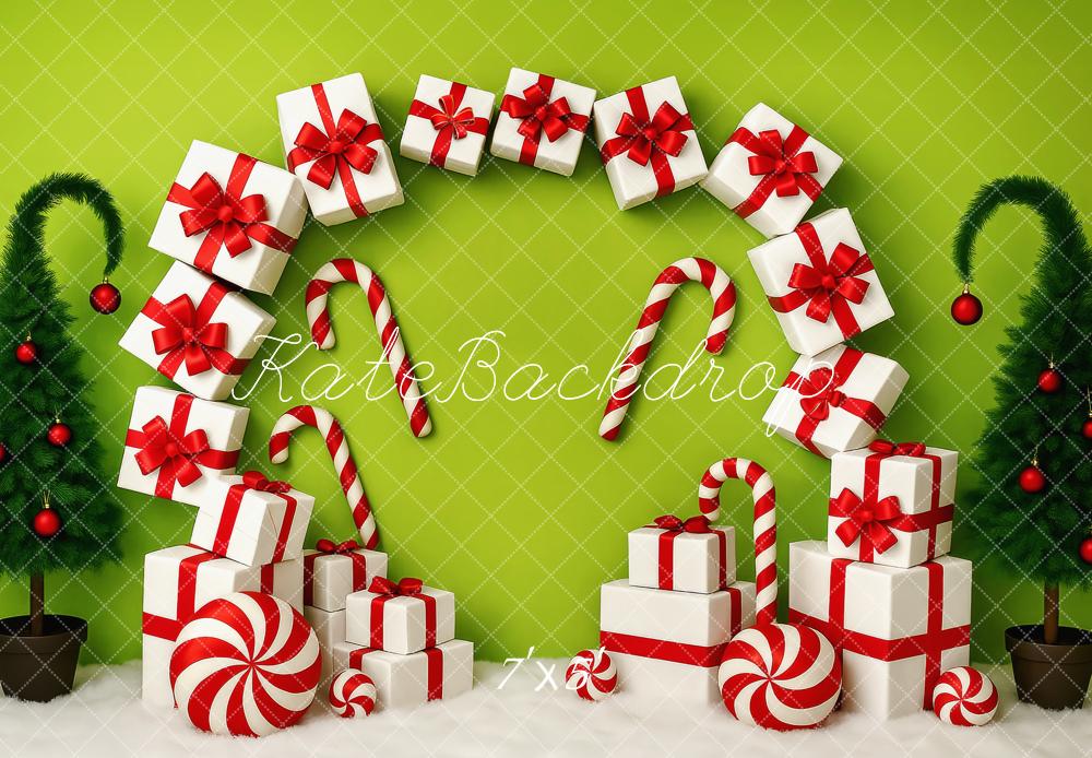 Kate Christmas Gifts Candy Cane Arch Backdrop Designed by Patty Roberts