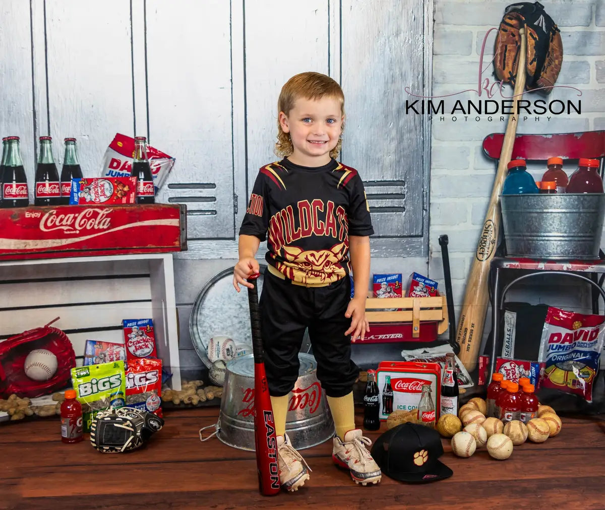 Kate Vintage Baseball Sport Backdrop for Photography Designed By Erin Larkins
