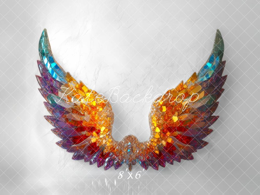 Kate Colorful Gemstone Wings Backdrop Designed by Mini MakeBelieve