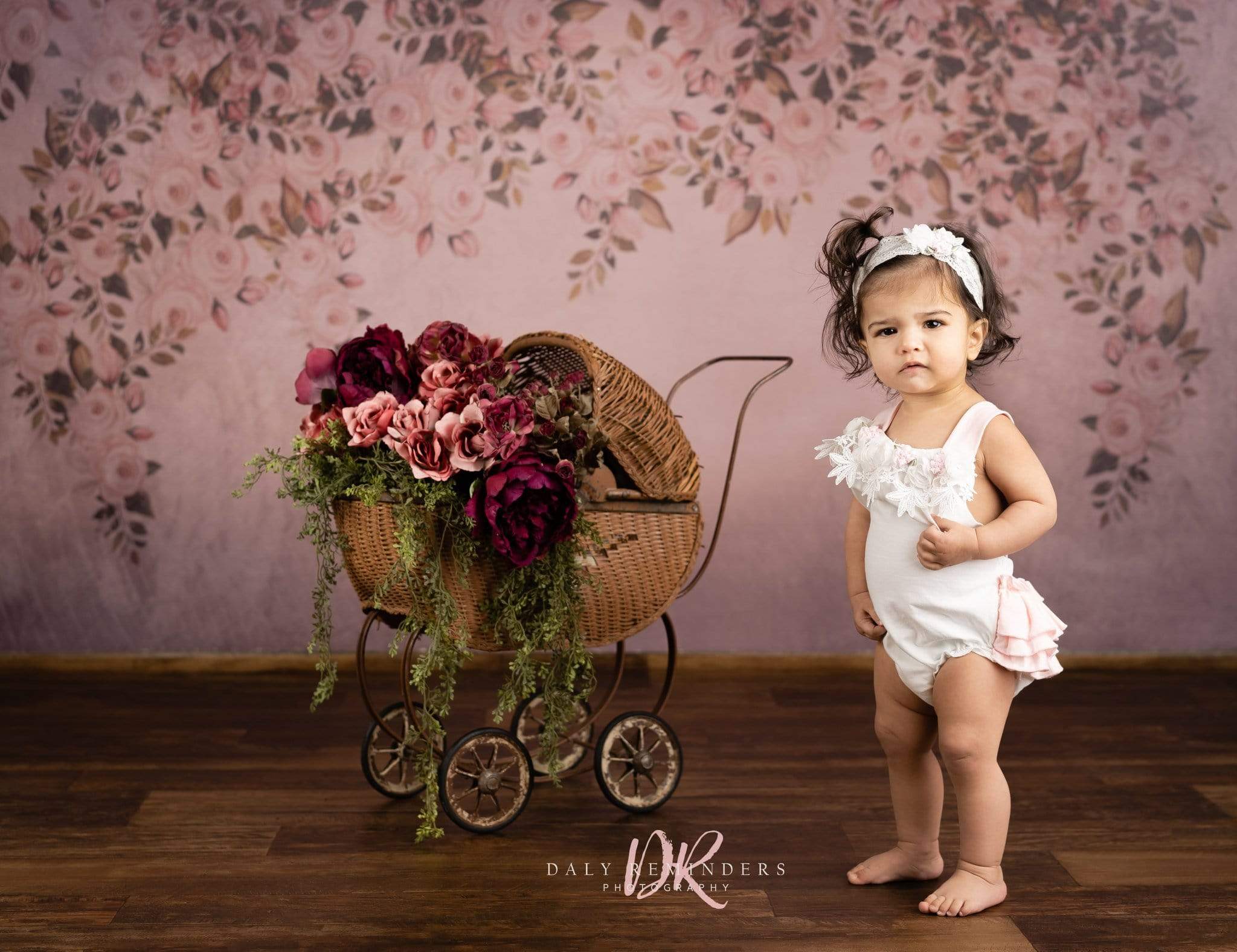 Katebackdrop鎷㈡綖Kate Fine Art Floral Dark Pink Backdrop Designed By Jerry_Sina