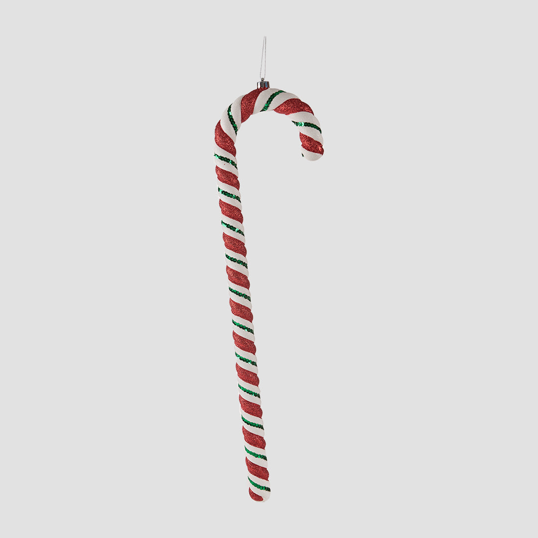 Kate Christmas Red And White Glitter Cane for Photography