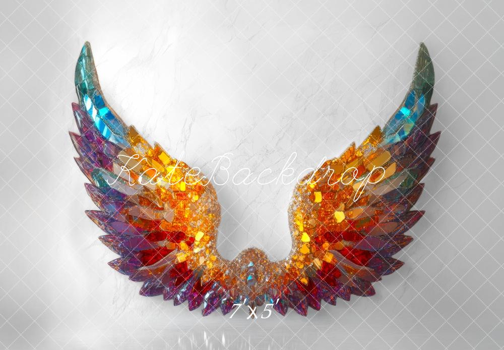Kate Colorful Gemstone Wings Backdrop Designed by Mini MakeBelieve