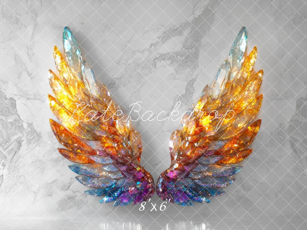 Kate Fantasy Glitter Crystal Wings Backdrop Designed by Mini MakeBelieve