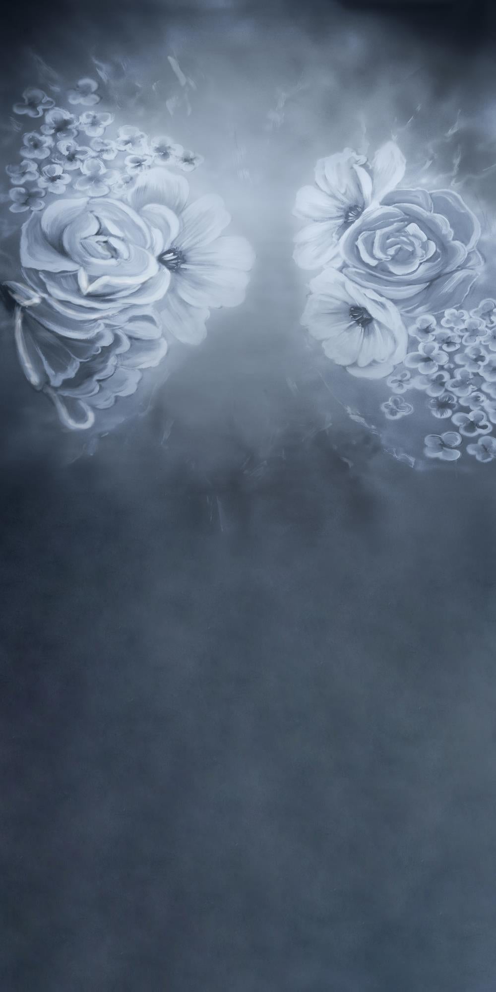 Kate Sweep Gray Florals Backdrop for Photography - Kate Backdrop