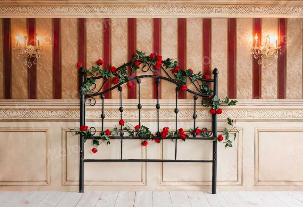 Kate Valentine's Day Headboard Vintage Elegant Wall Backdrop Designed by Emetselch