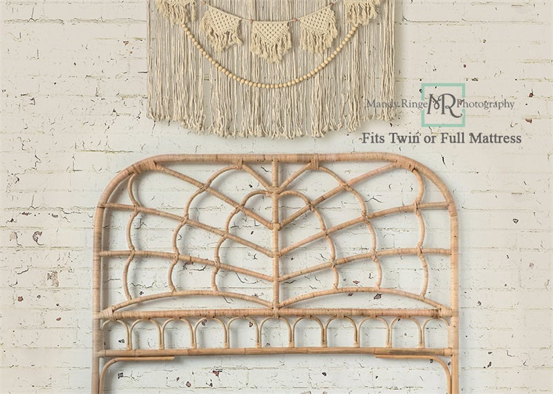 Kate Macrame Boho Headboard Backdrop Designed by Mandy Ringe Photography