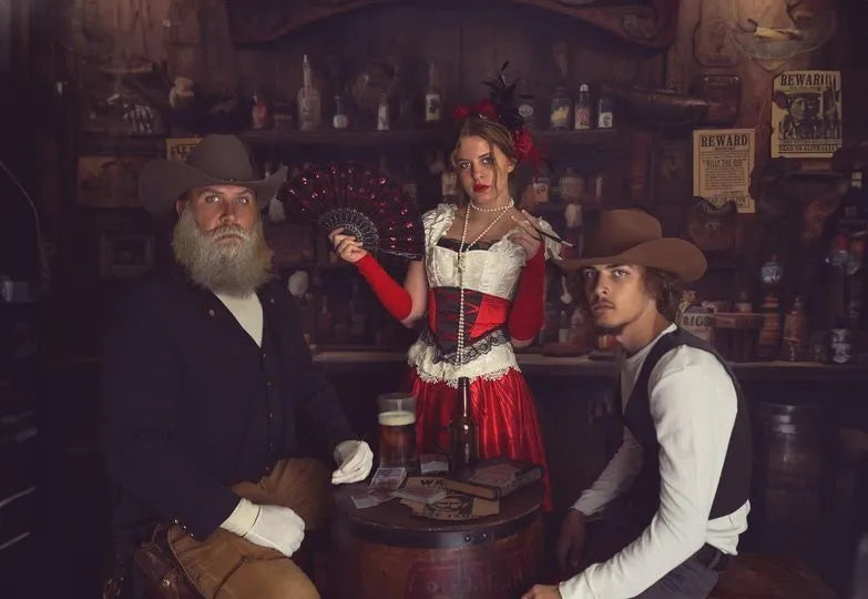 Kate Old Western Cowboy Saloon Wall Backdrop Designed by Mandy Ringe Photography