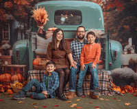 Kate Fall Pumpkin Truck Backdrop