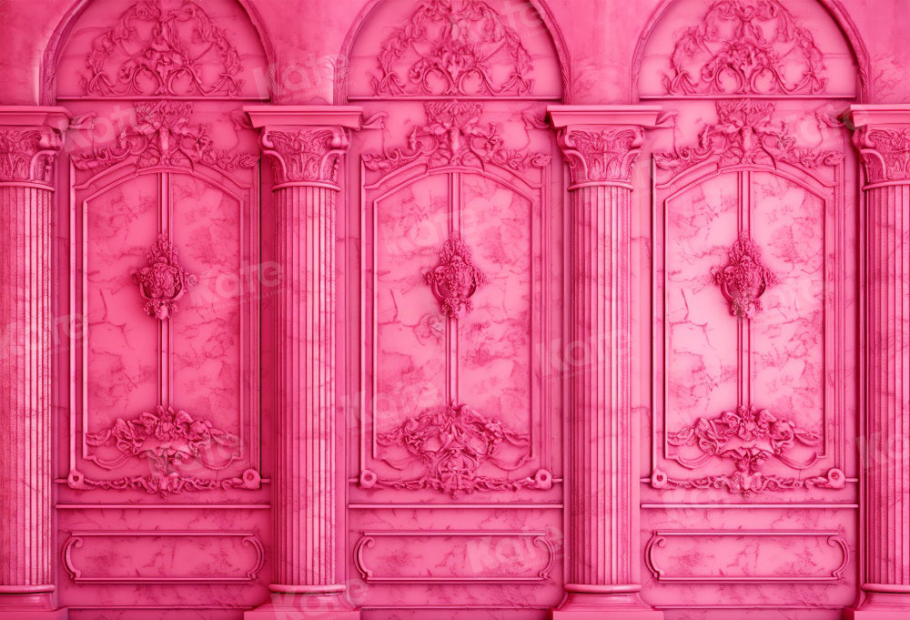 Kate Fashion Doll Pink Wall Backdrop for Photography