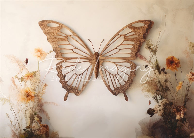 Kate Spring/Fall Wooden Butterfly Headboard Boudoir Backdrop Designed by Lidia Redekopp