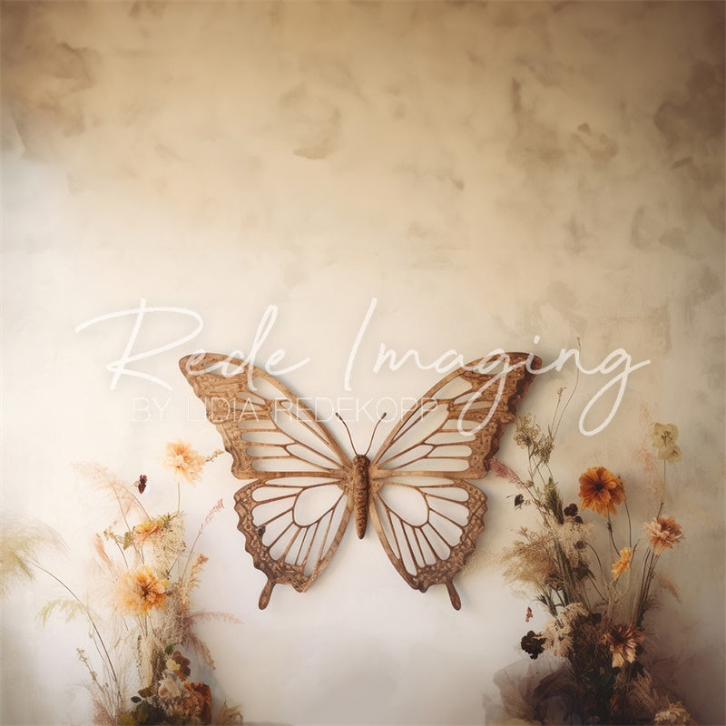 Kate Spring/Fall Wooden Butterfly Headboard Boudoir Backdrop Designed by Lidia Redekopp