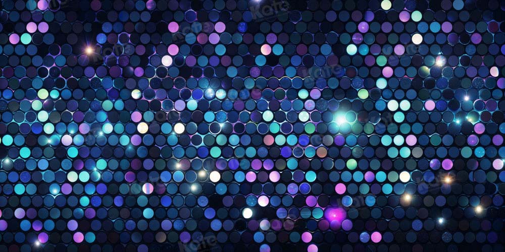 Kate Blue Light/Sequin Backdrop Designed by Chain Photography