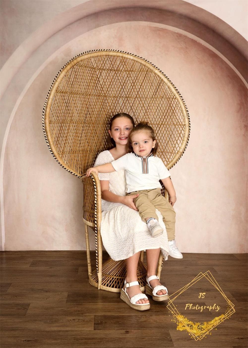 Kate Boho Art Arch Wall Backdrop Designed by Kate Image（note:with a little reddish brown）