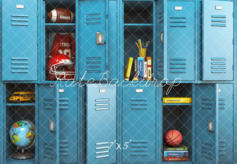Kate Back to School /Graduation Season Blue Locker Backdrop Designed by Emetselch