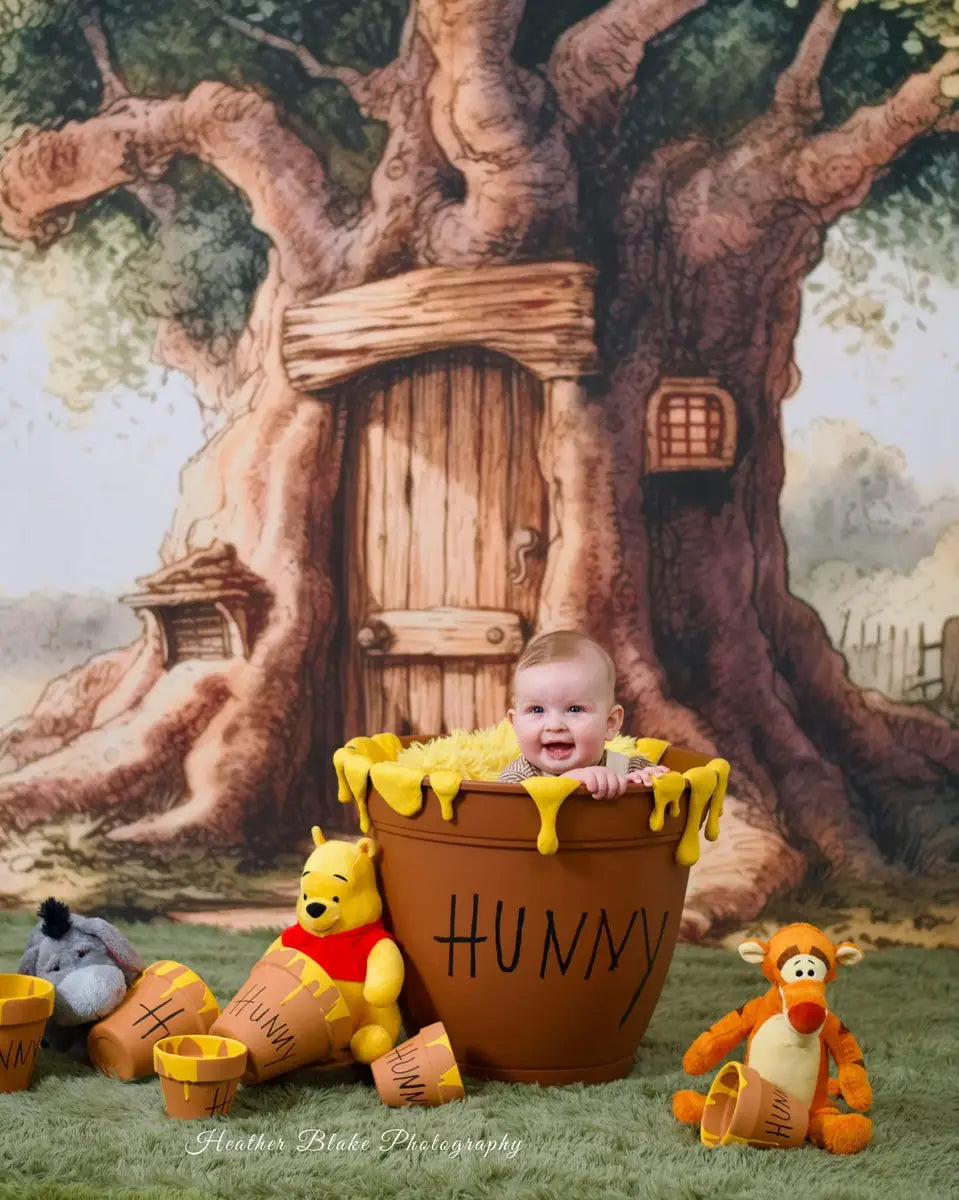 Kate Enchanted Tree Door Fairy Tale Cake Smash Backdrop Designed by Mandy Ringe Photography