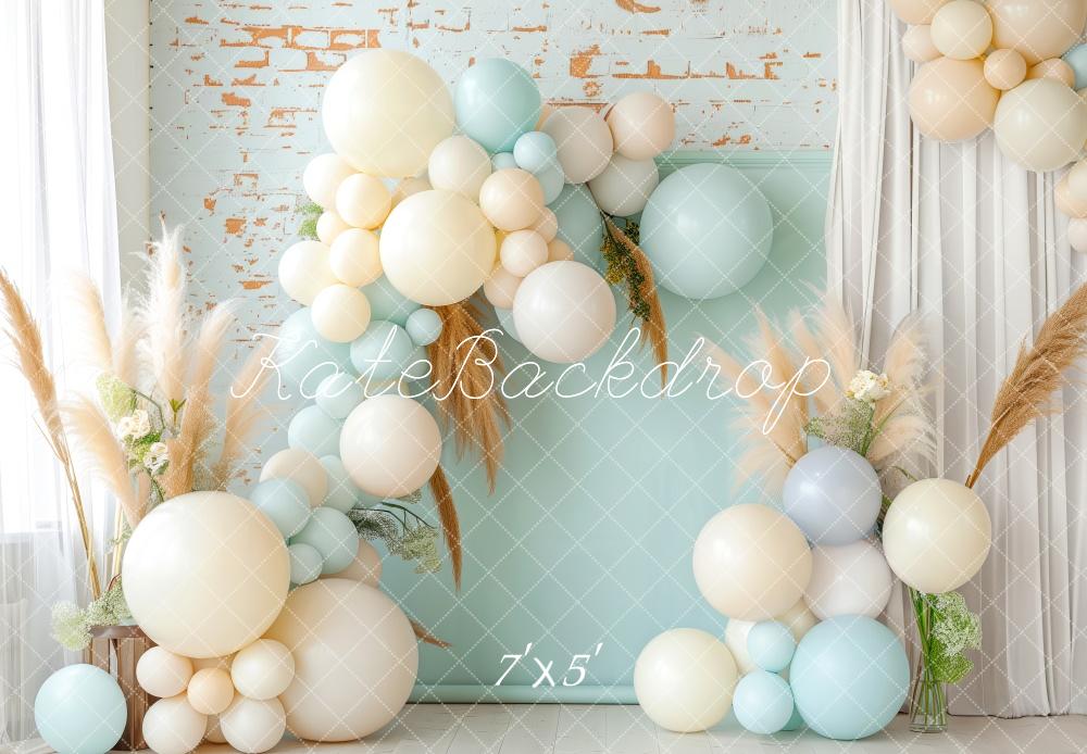 Kate Boho Pastel Blue Balloon Backdrop Designed by Patty Roberts