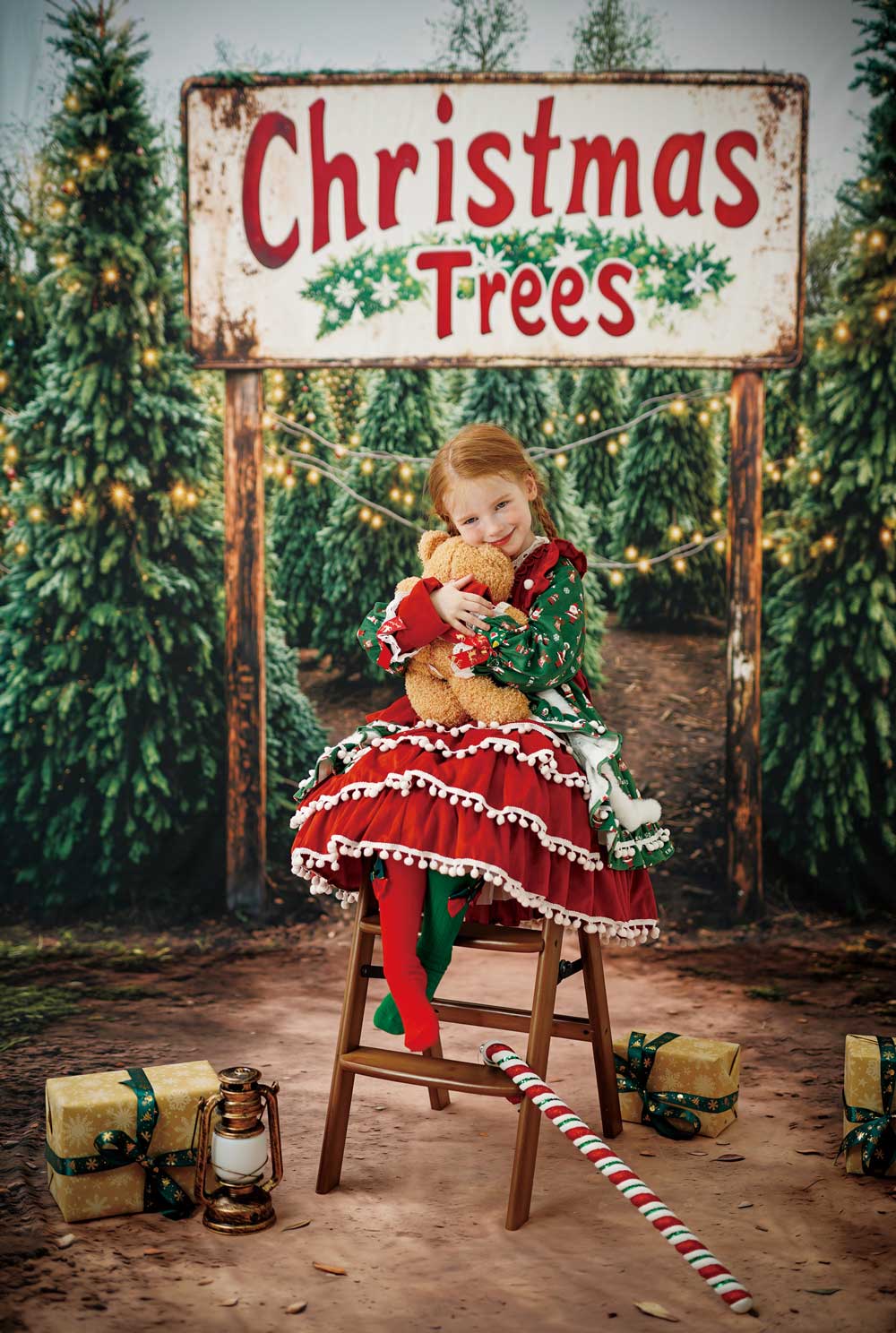 Kate Winter Wild Christmas Tree Gifts Farm Photo Kit