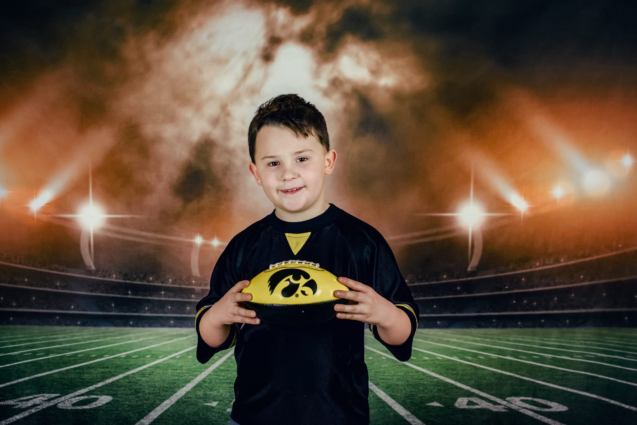 Kate Football Field Lights Sport Backdrop for Photography