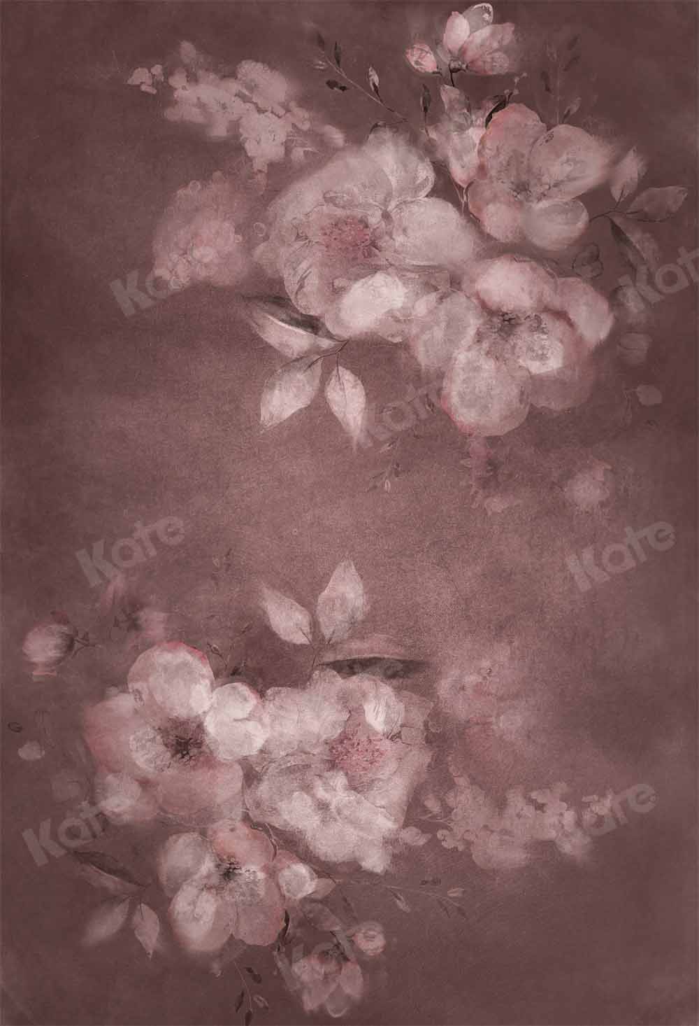 Kate Abstract Flower Backdrop Hand Painted Texture Designed by GQ - Kate Backdrop