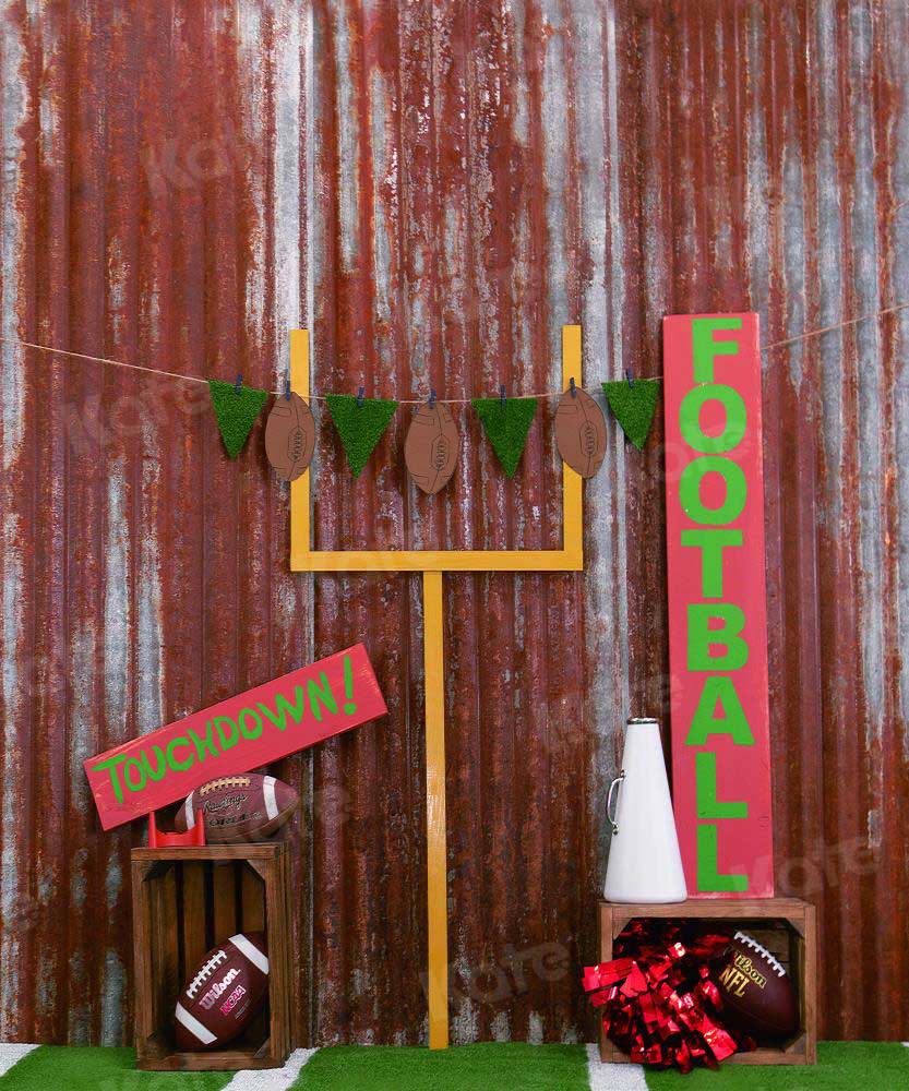 Kate Football Tin Sports Decoration Backdrop Designed by Leann West - Kate Backdrop