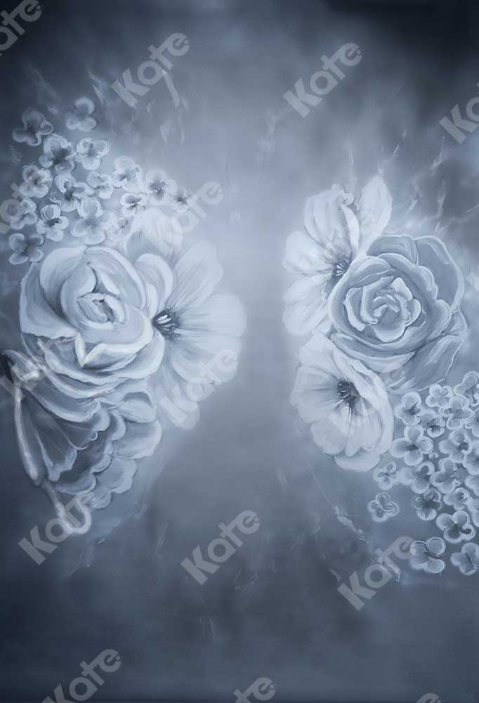 Kate Fine Art Florals Denim/Blue Backdrop Portrait Photography - Kate Backdrop