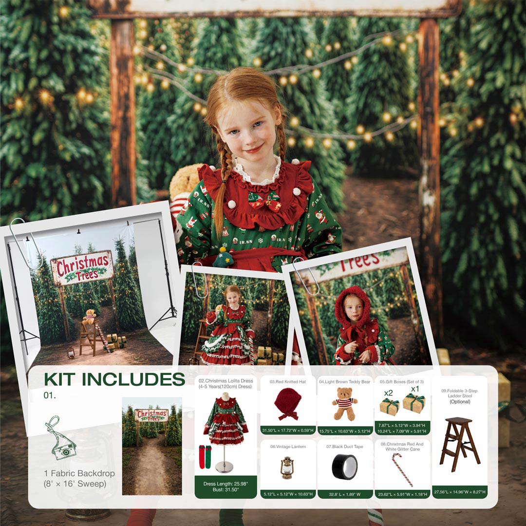 Kate Winter Wild Christmas Tree Gifts Farm Photo Kit