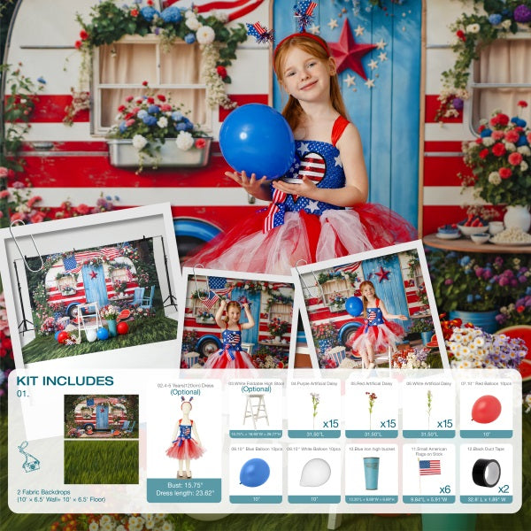 Kate Independence Day Camper Photo Kit