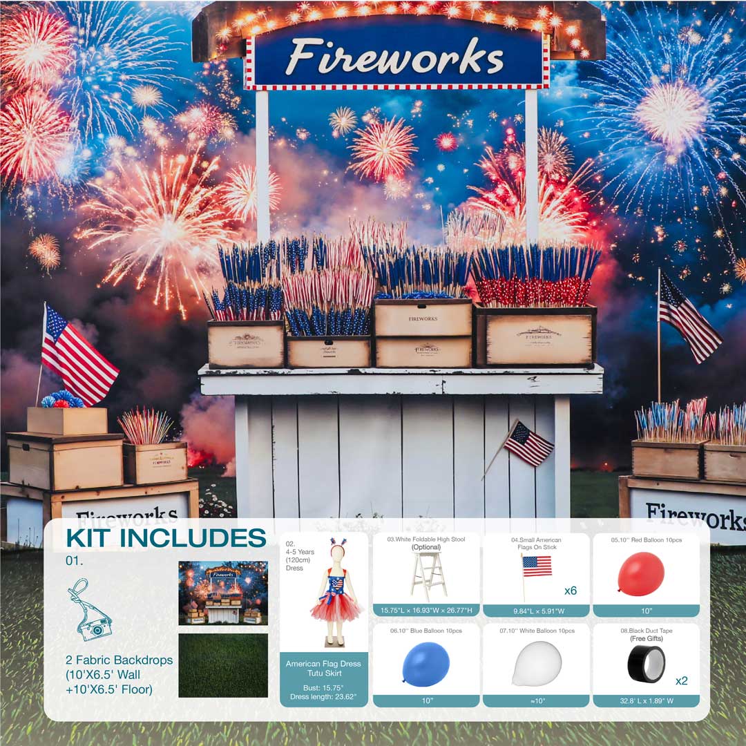 Kate Independence Day Fireworks Stand Photo kit