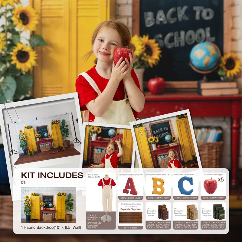 Kate Back to School Blackboard ABC Photo Kit