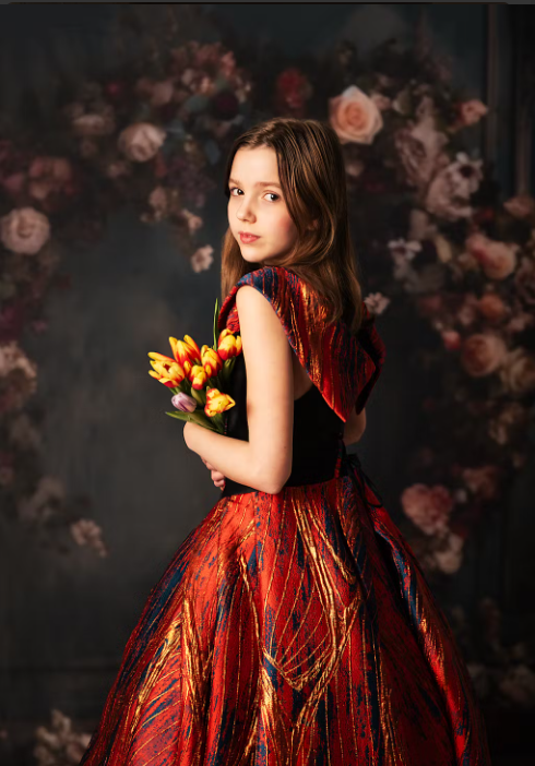 Kate Fine Art Floral Swing Retro Wall Backdrop