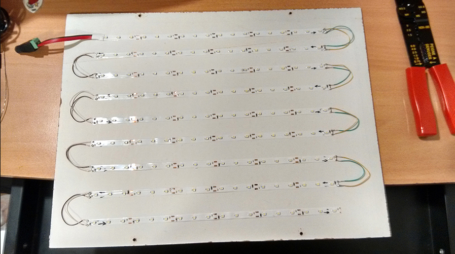 The LED strips