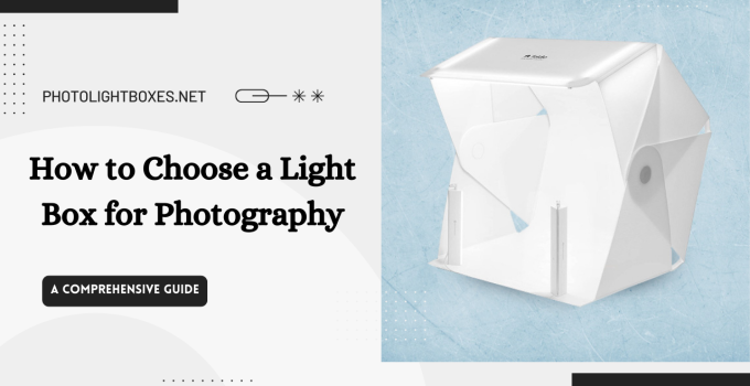 Benefit of Using Photo Lightboxes for Product Photography
